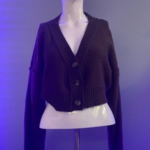 From garage only worn once size medium womens choclet brown no hole rips ect